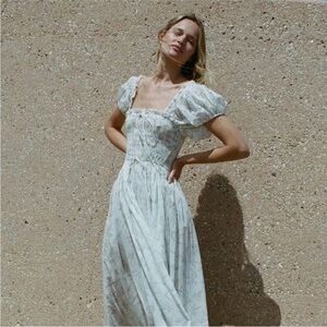 DÔEN Stanza Dress Blanc Bluebell Ballad